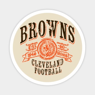Browns Vintage Football Magnet